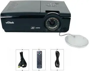 Vivitek D927TW DLP Projector Short Throw 2600 ANSI 1080i HDMI USB w/Bundle