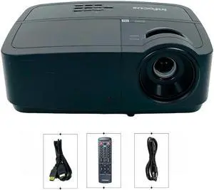 InFocus IN2124 DLP Projector 3200 ANSI Home Theater Full HD 1080p HDMI w/Bundle