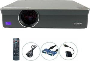 Sony VPL-CX155 3LCD Projector 3500 Lumens 1024 x 768 HDMI w/adapter TeKswamp Home Theater Professional Streaming with Accessories bundle