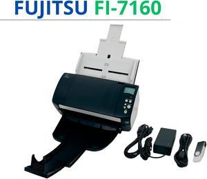 Fujitsu Fi-7160 Document Scanner PA03670-B085 w/Adapter+USB+Drivers GRADE A!