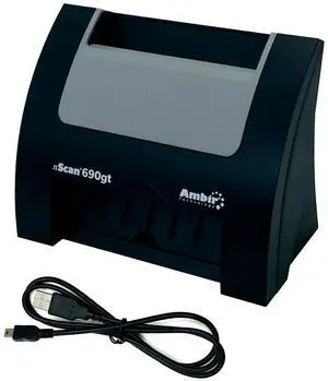 Ambir nScan 690gt Duplex ID Card 600DPI Document Scanner DS690GT-2 w/USB Cable