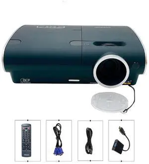 ViewSonic PJ588D DLP Projector Portable 3000 Lumens HD 1080i HDMI-adapter Bundle