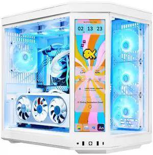 TECHNOID Limited Edition Gaming PC - AMD Ryzen 7 7800x3D, 64GB DDR5 Ram, 2TB SSD, RTX 5070 Ti, Windows 11 Pro, Y70 Touch infinite, White