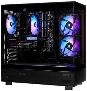 TECHNOID Glass Gaming PC - GeForce RTX 5060 - Intel Core i7-14700KF - 32GB DDR5 - 1TB SSD - Win 11 HOME - AI Ready - VR Compatible - Black