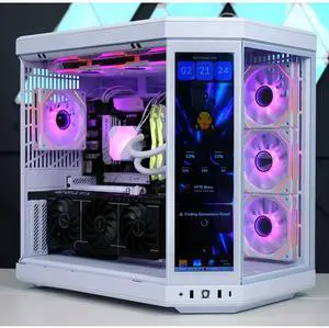 TECHNOID Limited Edition Gaming PC - Intel Core i7 14700KF, 32GB Ram, 2TB SSD, RTX 5070 , Windows 11 HOME, HYTE Y70 Touch infinite, White