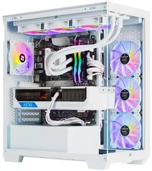 TECHNOID Nova Gaming PC - GeForce RTX 5070 - AMD Ryzen 7 - 32GB DDR5 - 2TB SSD - Win 11 HOME - AI Ready - 850w 80 Plus Gold PSU - VR Compatible - White