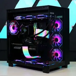 TECHNOID Frozen Gaming PC - RTX 5070 - AMD Ryzen 7 9700X - 32GB DDR5 - 2TB SSD - Win 11 HOME - AI Ready - 850w 80 Plus Gold PSU - VR Compatible - Black