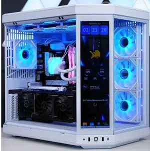TECHNOID Limited Edition Gaming PC - AMD Ryzen 5 9600X , 32GB Ram, 2TB SSD, RTX 5070 , Windows 11 HOME, HYTE Y70 Touch infinite, White