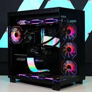 TECHNOID Frozen Gaming PC - RTX 5070 Ti - AMD Ryzen 7 9800X3D - 32GB DDR5 - 2TB SSD - Win 11 HOME - AI Ready - 850w 80 Plus Gold PSU - VR Compatible - Black