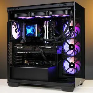 TECHNOID Nova Gaming PC - Intel i9-14900K, 32GB Ram, 2TB SSD, RTX 5070 Ti , Windows 11 HOME, Tryx Panorama 360, Black