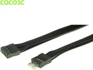 Motherboard 9 Pin USB header extension cable 10Pin USB Male to Female data transfer cable 24AWG 50cm Motherboard 9 Pin USB header extension cable 10Pin USB Male to Female data transfer cable 24AWG 50cm