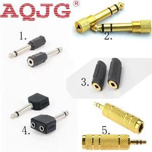 Adapter Converter of Plated 3.5mm Male 6.5mm 1/4" Female Jack Plug Stereo Headphone Microphone Audio Adapter Converter AV