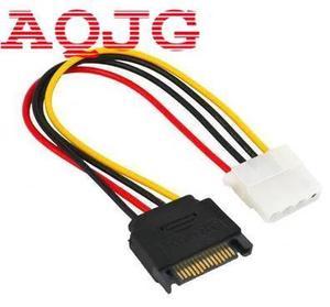 Selling 15 Pin SATA Male to 4 Pin Molex Female IDE HDD Power Hard Drive Cable For computer cables