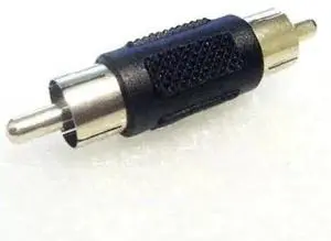 10 Pieces Straight AV RCA Male to Male RCA Coupler Connector Adapter  Wholesale