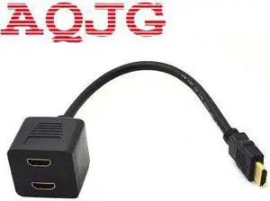 HDMI TO HDMI 2 port input Male to 1 port output Female Switch Y Splitter Cord Cable Adapter 25cm
