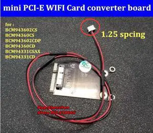 mini PCI-E to wireless wifi card BCM94360CS BCM94360CD BCM94331CD converter board with 40cm line with screw for macbook Pro/Air
