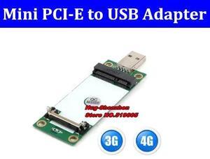 Free Shiping   Mini PCIe To USB (with SIM card slot ) Adapter for 3G/4G WWAN test converter and WiFi (USB Type) Card