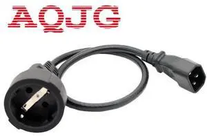 IEC 320 C14 3Pin Male Plug to CEE 7/7 European SCHUKO Socket Female Adapter Cable 50CM EURO UPS/PDU Power Cord 1 pcs Wholesale IEC 320 C14 3Pin Male Plug to CEE 7/7 European SCHUKO Socket Female Adapter Cable 50CM EURO UPS/PDU Power Cord 1 pcs Wholesale