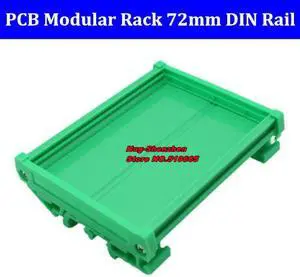 DIY PCB module rack 72mm wide DIN rail mounting baffle 72mm circuit board  bracket -2pcs/lot