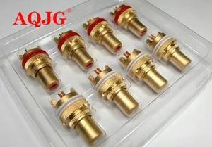 CMC 805-2.5F RCA socket Cinch RCA RCA plugs lotus seat AV audio video socket 10pcs  5Pcs white 5pcs Red