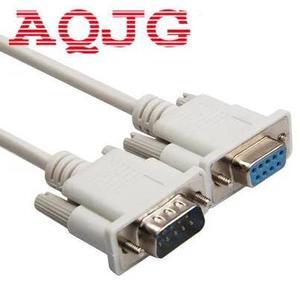 DB9 Female to Male Serial Null Modem Cable F/M RS232  DB9 Serial RS-232 Com 1.5m 5ft Male to Female Cable Lead for computerWhite