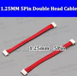 100pcs Micro JST 1.25mm 5Pitch 5-Pin double female Connector with Wire 150mm 5pin jst connector double head