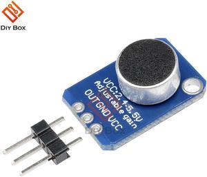 MAX4466 Microphone Amplifier Board Adjustable Gain OUT GND VCC DC 2.4-5V For Arduino Microphone Speakers DIY Kit