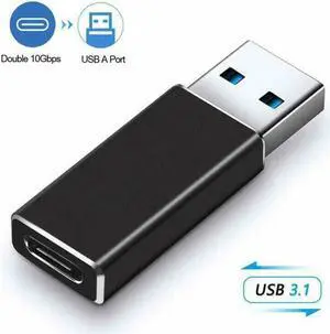 USB C to USB Adapter, USB A to USB C, USB 3.1 Gen 2 Male to USB Type C Female Converter OTG (Charging & Data Transfer)