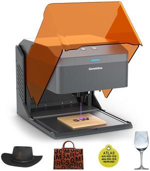Kiosk 5W Laser Engraver, Light Weight & Portable Laser Engraver Machine, Home Laser Cutter with Acrylic Enclosure for DIY Wood/Leather/Metal, 3.9 x 3.9inch Engraving Area, Laser Safety Class 1