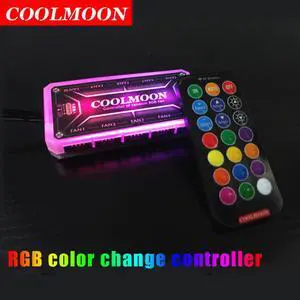 COOLMOON RGB Remote Controller DC12V 5A LED Color Intelligent Controller