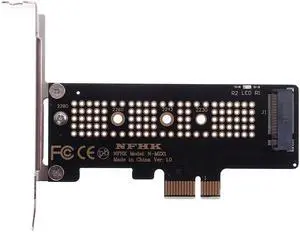 NVMe PCIe M.2 NGFF SSD To PCIe X1 Adapter Card PCIe X1 To M.2 Card With Bracket