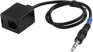 3.5mm Male Jack to RJ9 4P4C Female Adapter Converter Extension Cable Wire with 3.5mm TRRS male port for Cisco Telephone