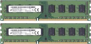 Micron 16 GB (2 x 8 GB) DDR3-1600 PC3-12800 1.5V MT16JTF1G64AZ-1G6E1 Desktop PC Ram Memory