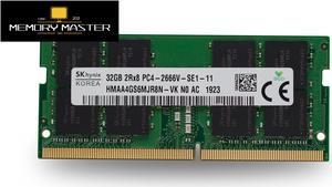 SK hynix 32GB x1 DDR4 2666MHZ HMAA4GS6MJR8N-VK SODIMM Laptop RAM 260pin 2RX8 PC4