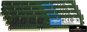 Crucial 32GB(8GB x4) DDR3L 1600mhz CT102464BD160B.C16FPR 1.35v UDIMM Desktop Memory PC 240pin