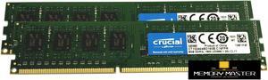 Crucial 16GB(8GB x2) DDR3L 1600mhz CT102464BD160B.C16FPR 1.35v UDIMM Desktop Memory PC 240pin