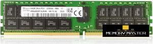 SK hynix 64GB CP4-25600 HMAA8GR7AJR4N-XN TD AA 2Rx4 DDR4-3200AA Server Memory RAM Registered REG Memory 1.2V PIN-288