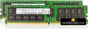 SK hynix 128GB(2X64GB) CP4-25600 HMAA8GR7AJR4N-XN TD AA 2Rx4 DDR4-3200AA Server Memory RAM Registered REG Memory 1.2V PIN-288