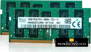 HYNIX 32GB(2X16GB) DDR4 ECC PC4-21300 2666MHz 2Rx8 Server Laptop Memory HMA82GS7CJR8N-VK PIN-260
