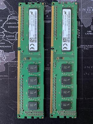 Micron (2 x 4GB) 8GB DDR3 1600MHz Desktop PC RAM - PC3-12800U Memory 240pin DIMM