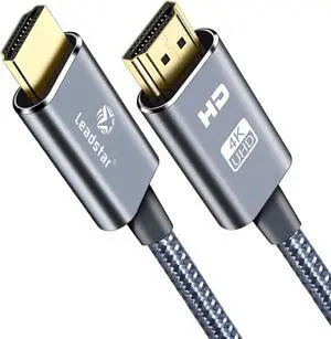 HDMI Cable 4K 15 ft High Speed HDMI 2.0 Cord Braided | 4K@60Hz Ultra HD 2160p ARC HDR 3D HDCP 2.2 | for Xbox / PS5 / TV/Laptop/Monitor
