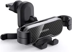 UGREEN Car Phone Mount Retractable Air Vent Gravity Cell Phone Holder Cradle with Hook for iPhone 12 mini 12 Pro Max 11 XS XR X 8 Plus, Samsung S20 Ultra Note 20 10 S10 S9 S8 Plus, Mate 30 Pro, LG V40