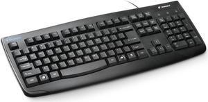 Kensington Pro Fit USB Washable Keyboard, Black (K64407US),17-3/4" Width