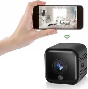 Spy Camera Mini WiFi Hidden Camera with Video Small Wireless Nanny Cam 1080P Wireless Portable Indoor Outdoor Security Camera with Phone App, Motion Detection, Night Vision,Small Cam 2022 Upgrade