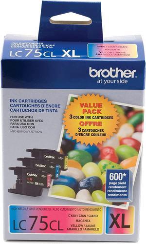 Brother LC753PKS Genuine Colour Ink Cartridge CyanMagentaYellow 3-Pack