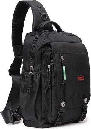 Sling Bags Chest Shoulder Backpacks, 13.3'' 14.1'' Laptop Backpack Crossbody Messenger Bag Travel Outdoor Men Women