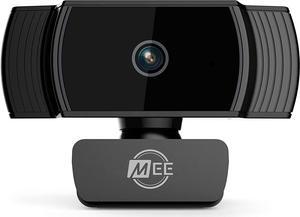MEE audio C6A 1080p HD Webcam with Microphone, Autofocus, Low Light Correction, 360° Rotation; USB Streaming Web Camera for Video Calling via Zoom/Hangouts/Skype on Computer PC Mac Laptop Desktop