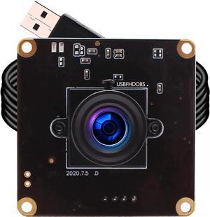 ELP 2MP High Speed USB Camera Module for Computer 1080P Mini UVC USB2.0 Webcam Board CMOS OV4689 Video CCTV Industrial PC Camera for Laptop High Frame 260fps 120fps 60fps Lightburn Camera