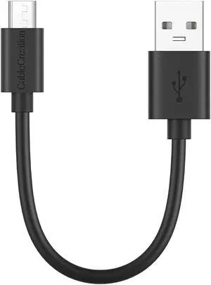 Micro USB Charging Cable 6 inch, Short USB to Micro USB Cable, High-Speed, Triple Shielded Cable Works with Raspberry Pi Zero, Power Bank, Fire Stick, Chromecast, 0.15m Black Micro USB Charging Cable 6 inch, Short USB to Micro USB Cable, High-Speed, Triple Shielded Cable Works with Raspberry Pi Zero, Power Bank, Fire Stick, Chromecast, 0.15m Black
