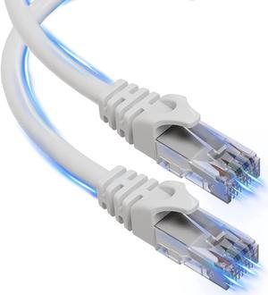 Ultra Clarity Cables Cat 6 Ethernet Cable 75 ft, Outdoor&Indoor 10Gbps Ethernet Cable, High Speed Cat6 Cable RJ45 LAN Internet Cable for Computer, Router, Modem, PS4/5, Xbox, Gaming - White